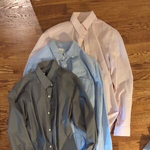 Men's Classic Shirt Set - Pink, Blue, and Gray